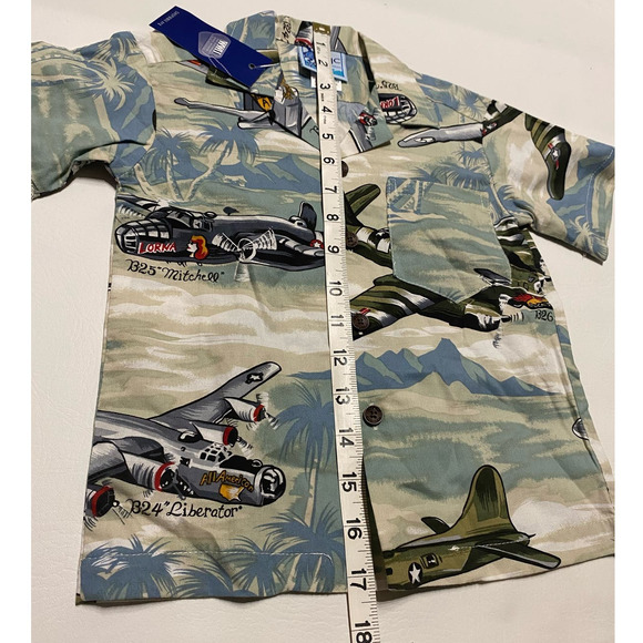 New RJC Hawaiian Shirt Kids The National World War II Size 2 - Picture 5 of 5